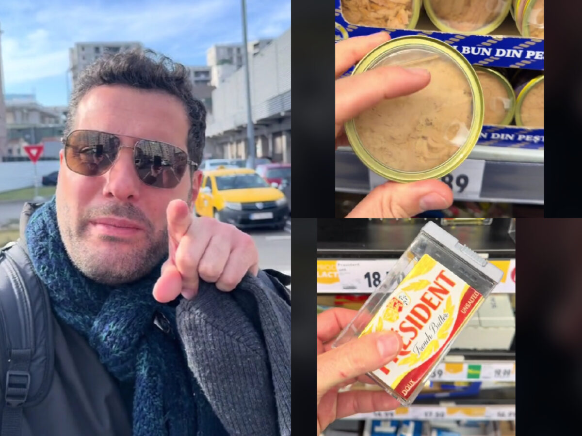 Să cadă din picioare când a văzut cum se vinde untul în Kaufland. Un turist din Italia a filmat tot: ”Nu știu de ce”