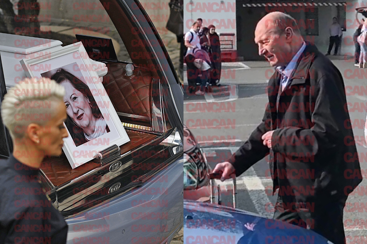 Imagine Stire Traian Băsescu i-a adus Mioarei Roman florile preferate la înmormântare. Ce a scris pe coroană | 2review.ro