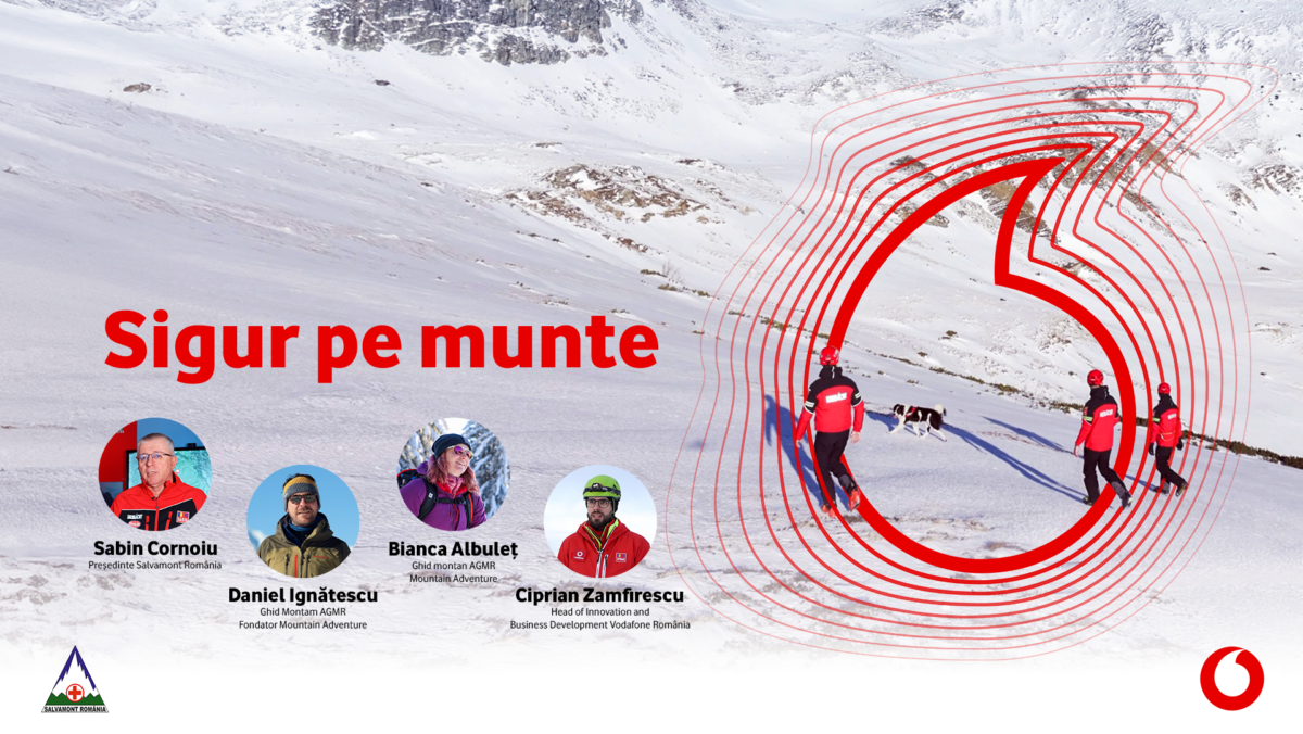 (P) Vodafone și Salvamont lansează #SigurPeMunte, prima campanie de educație montană