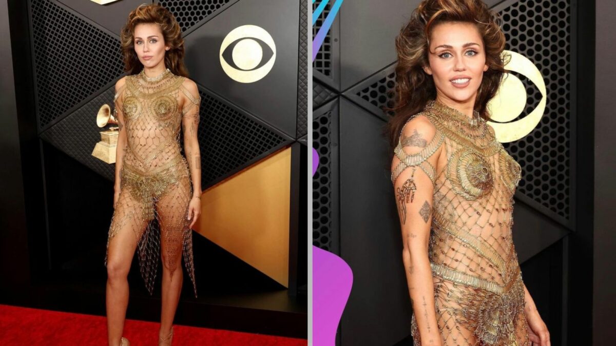 Imagine Stire Miley Cyrus s-a îmbrăcat doar în ace de siguranţă la Premiile Grammy 2024. Cele mai tari ţinute de la ceremonie. Galerie FOTO | 2review.ro
