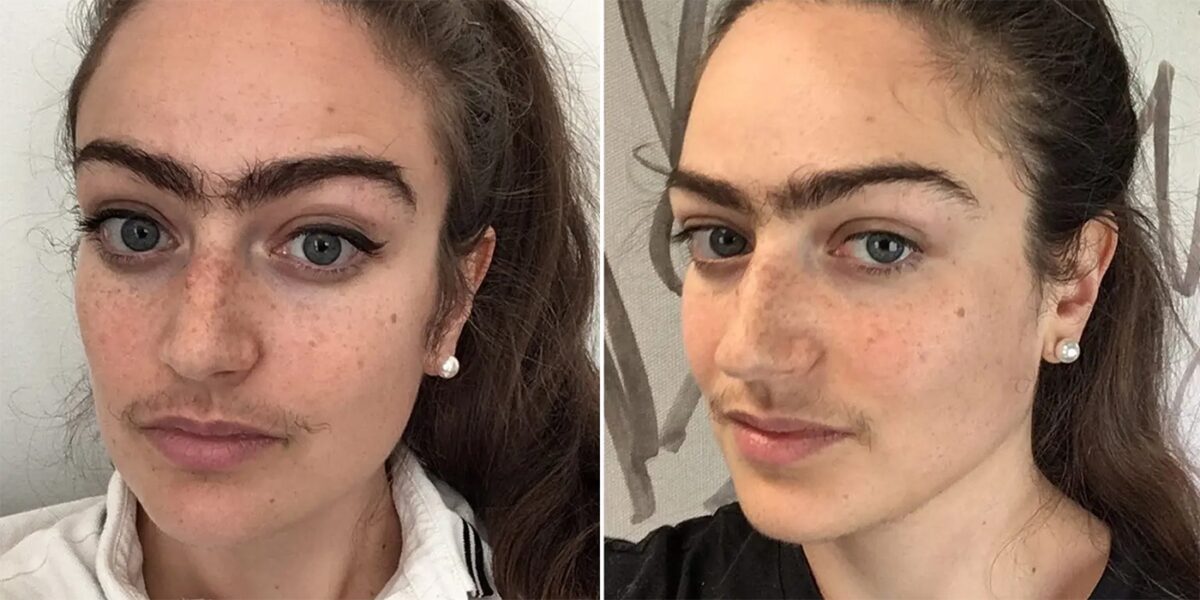 Imagine Stire Motivul bizar pentru care această tânără a decis să nu-și mai epileze mustața și sprâncenele. Cum arăta înainte | 2review.ro