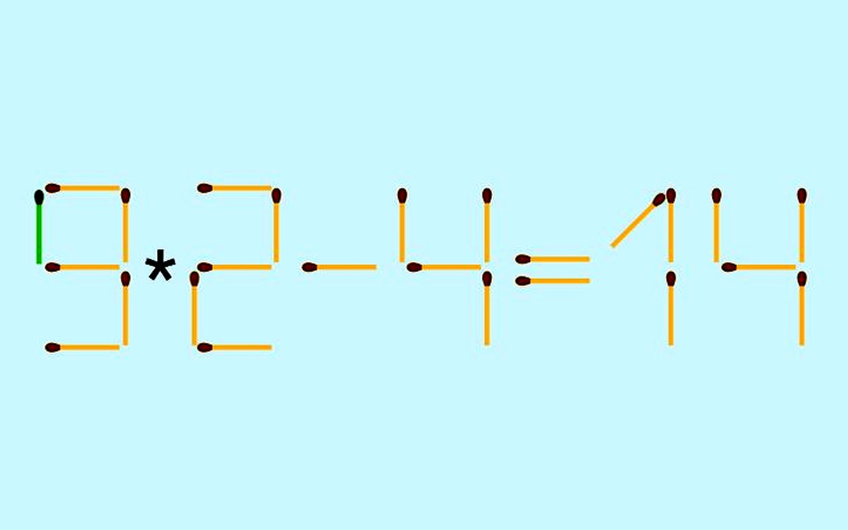 Test IQ cu chibrituri | Adăugați un băț pentru a corecta 3x2-4=14 