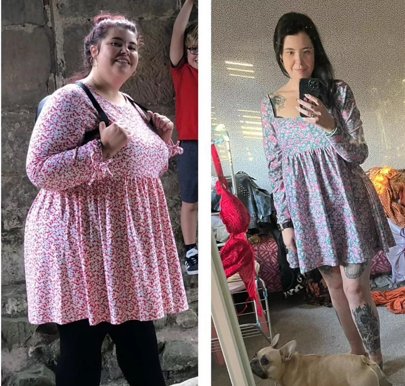 Cum a slăbit tânăra din imagine 64 de kilograme, cu 