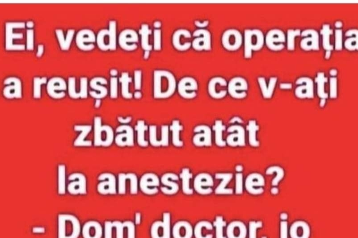 Imagine Stire BANC | „Vedeţi că operaţia a reuşit! De ce v-aţi zbătut atât?” | 2review.ro