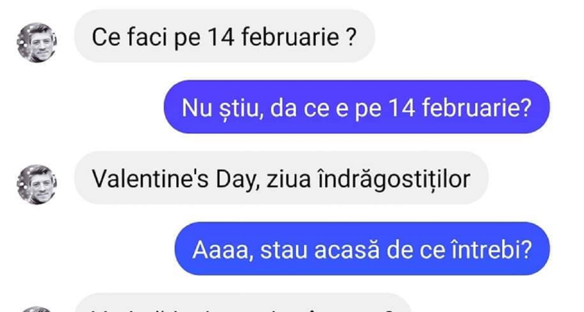 Imagine Stire Bancul zilei, 14 februarie | Ce faci de Valentine’s Day? | 2review.ro