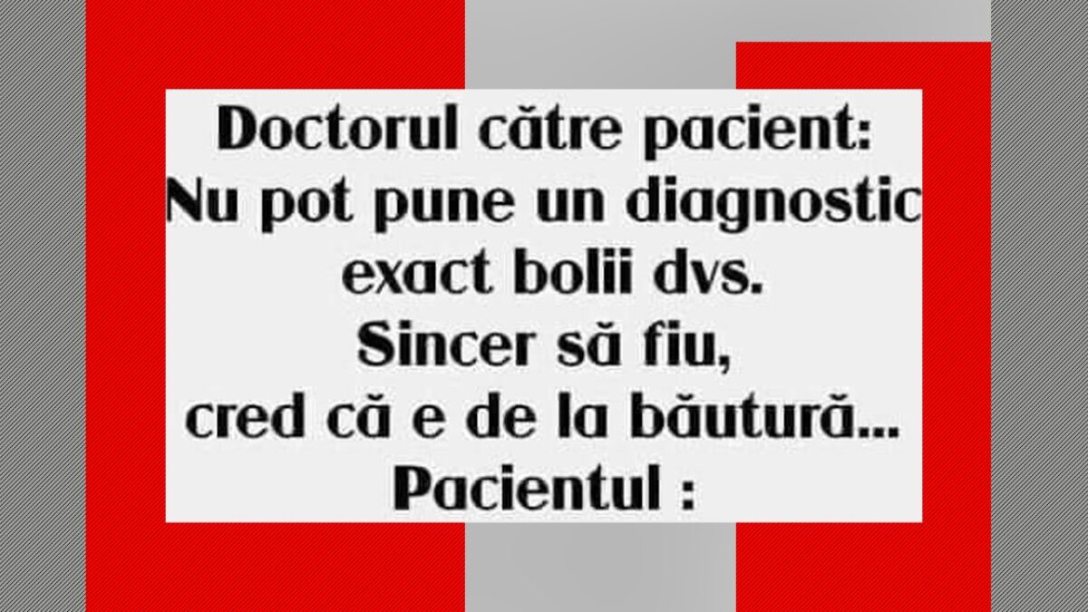Imagine Stire BANC | Doctorul către pacient: ”Nu pot pune un diagnostic” | 2review.ro