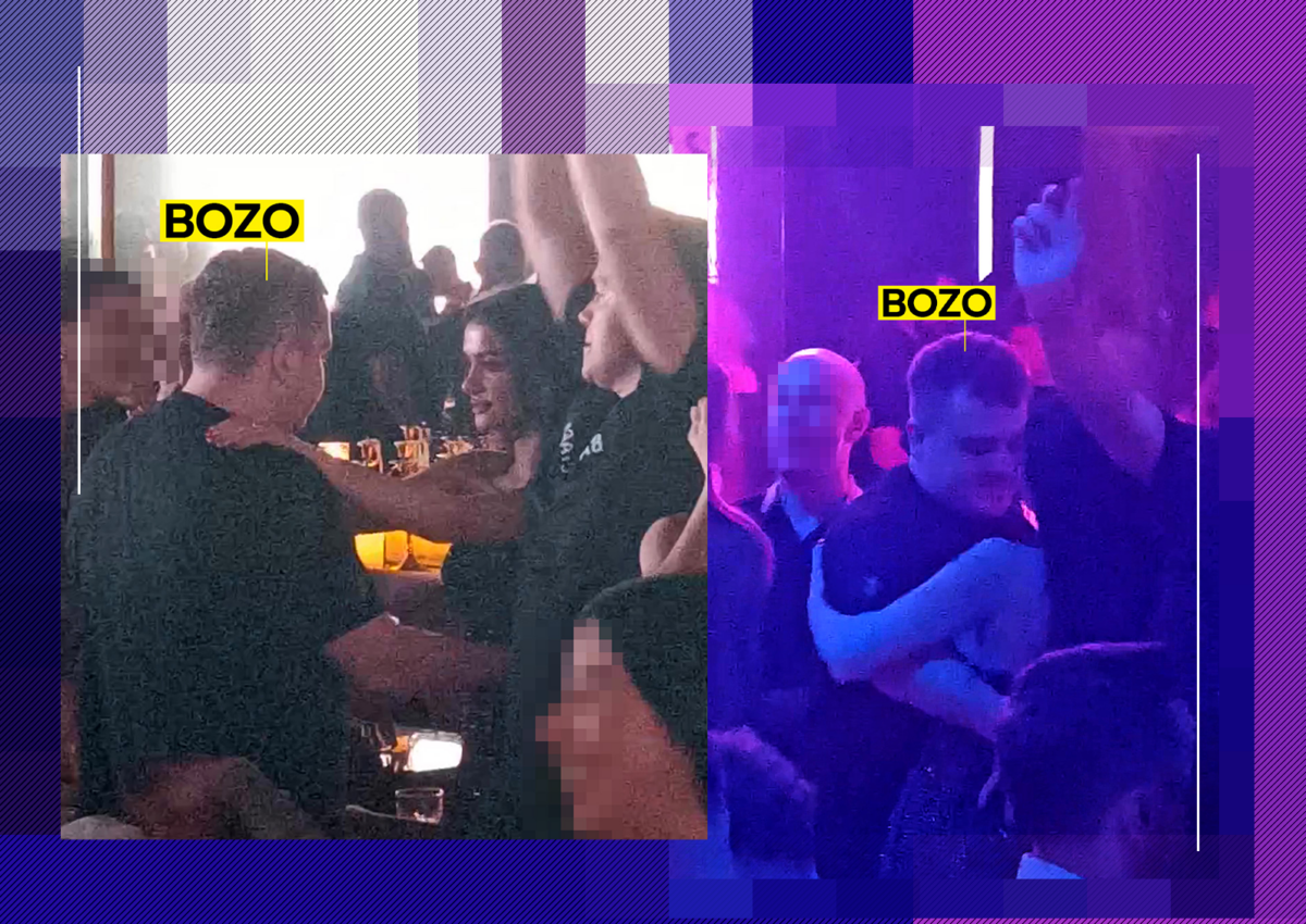 Răzvan, fiul europarlamentarei Rovanei Plumb, show de zile mari la NUBA. Atingeri senzuale și dansuri lascive cu “Bozo”!