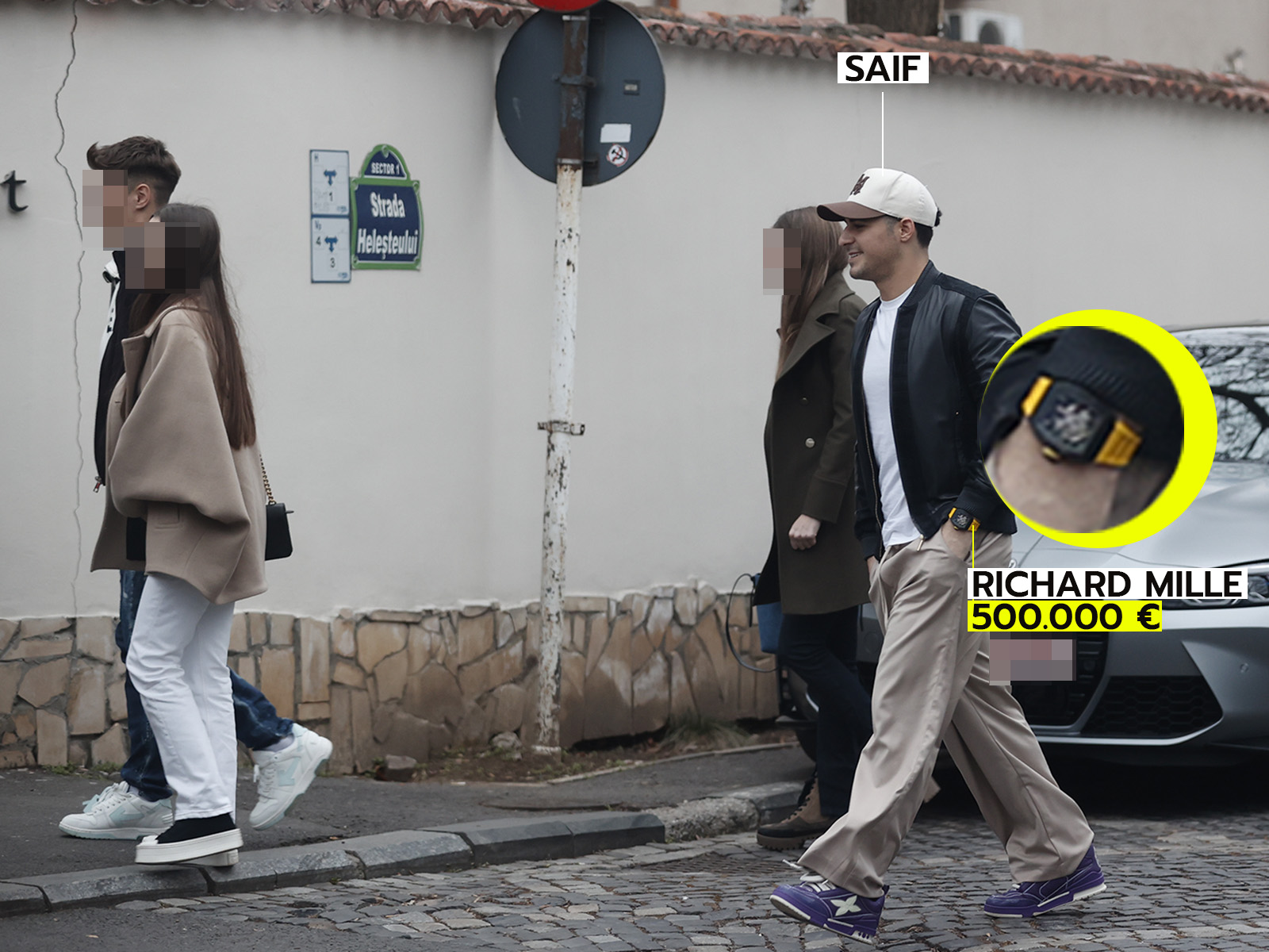 Saif poartă la mână un ceas în valoare de 500.000 de euro