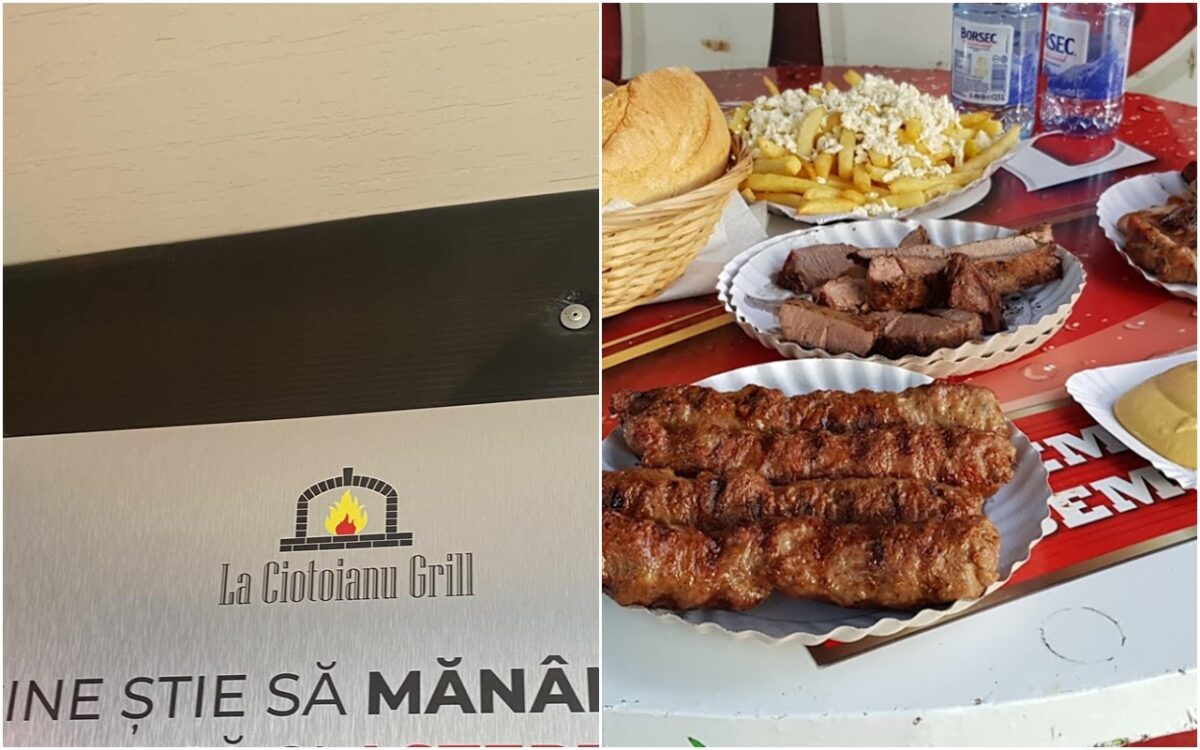 Paradisul micilor, „La Ciotoianu” din Popești Leordeni, are la intrare un mesaj care îi face pe clienți să își aștepte rândul în liniște