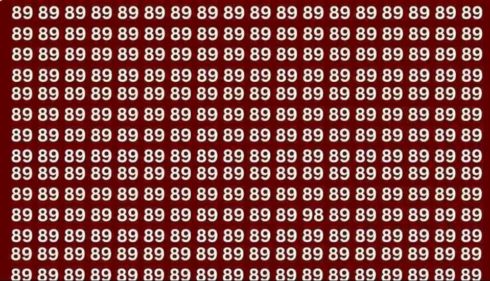 Iluzia optică ce îți testează atenția | Găsește numărul 98 în maximum 5 secunde