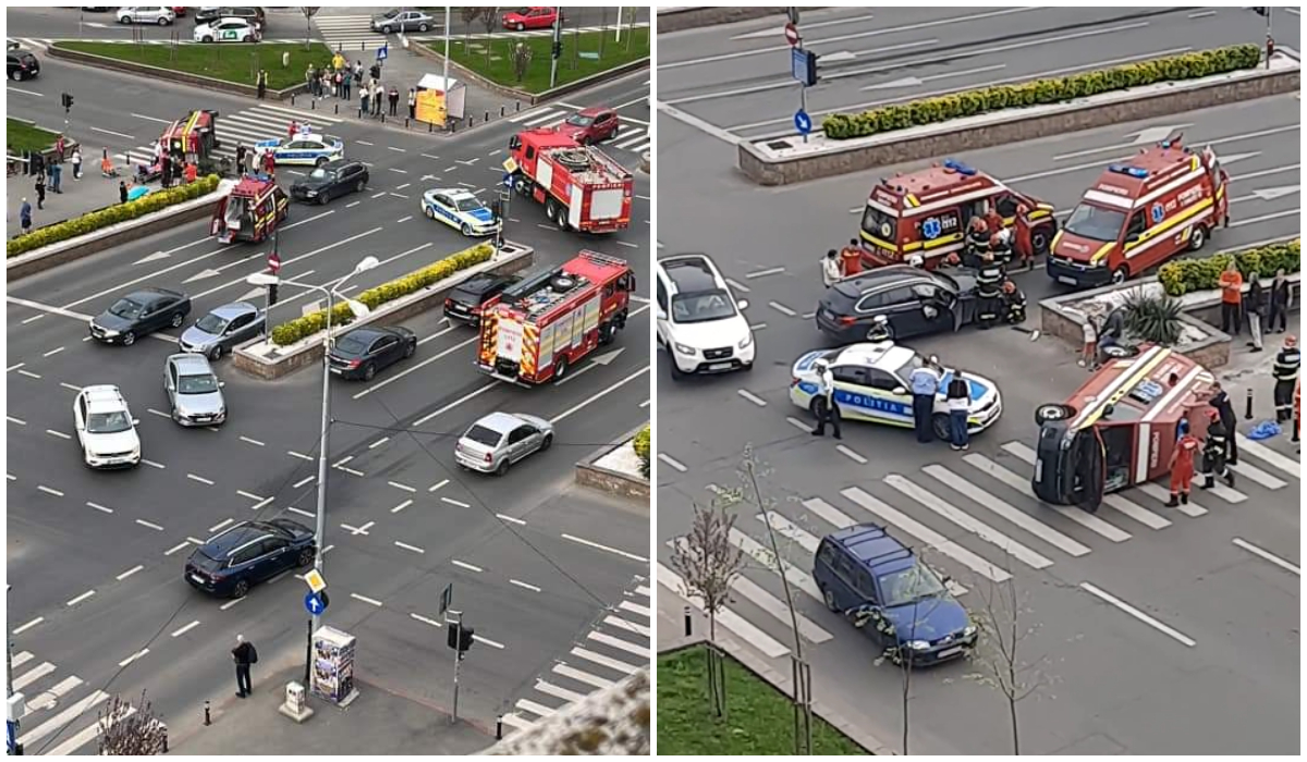 BREAKING NEWS. Accident grav în Capitală, pe Calea 13 Septembrie