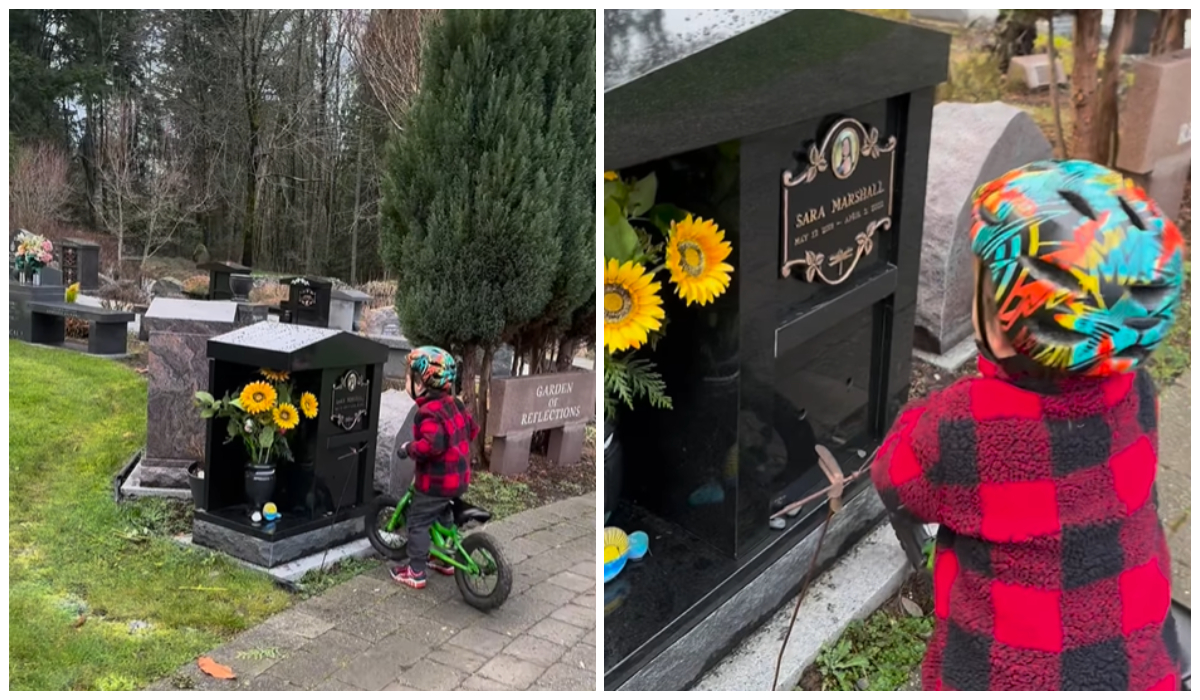 Imagine Stire Ce a putut să facă un copil de 3 ani când a văzut mormântul mamei sale. Gestul care a emoționant milioane de oameni | 2review.ro