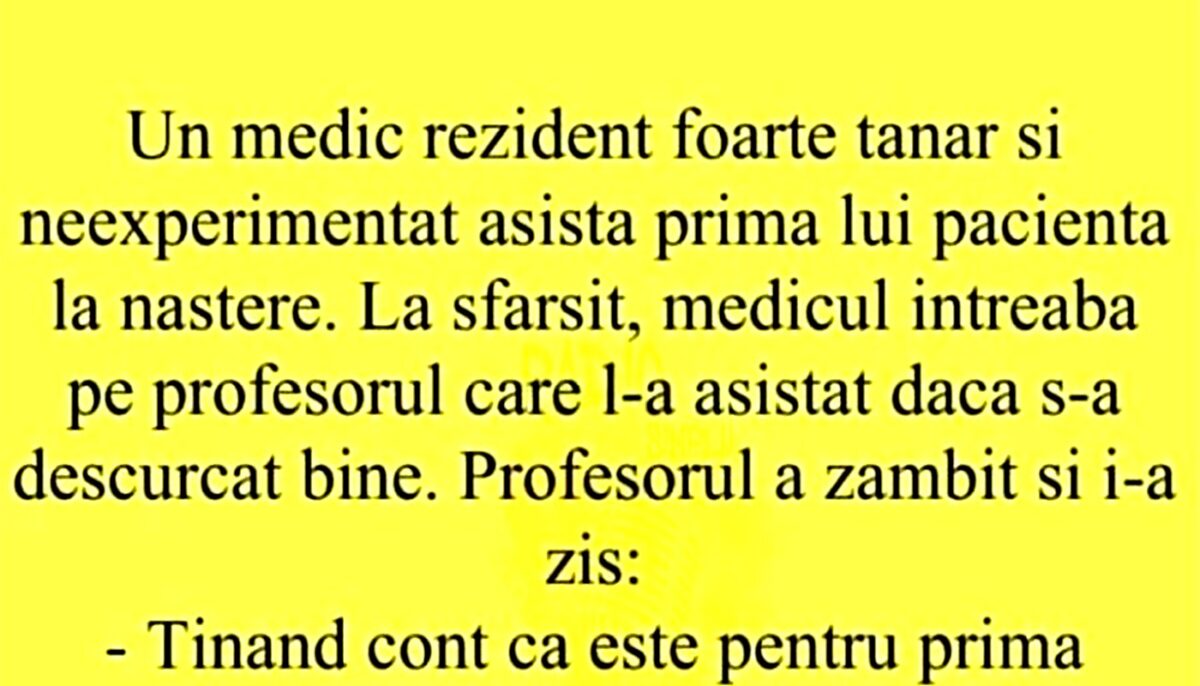 Imagine Stire BANC | Un medic tânăr și neexperimentat asistă prima lui pacientă la naștere | 2review.ro