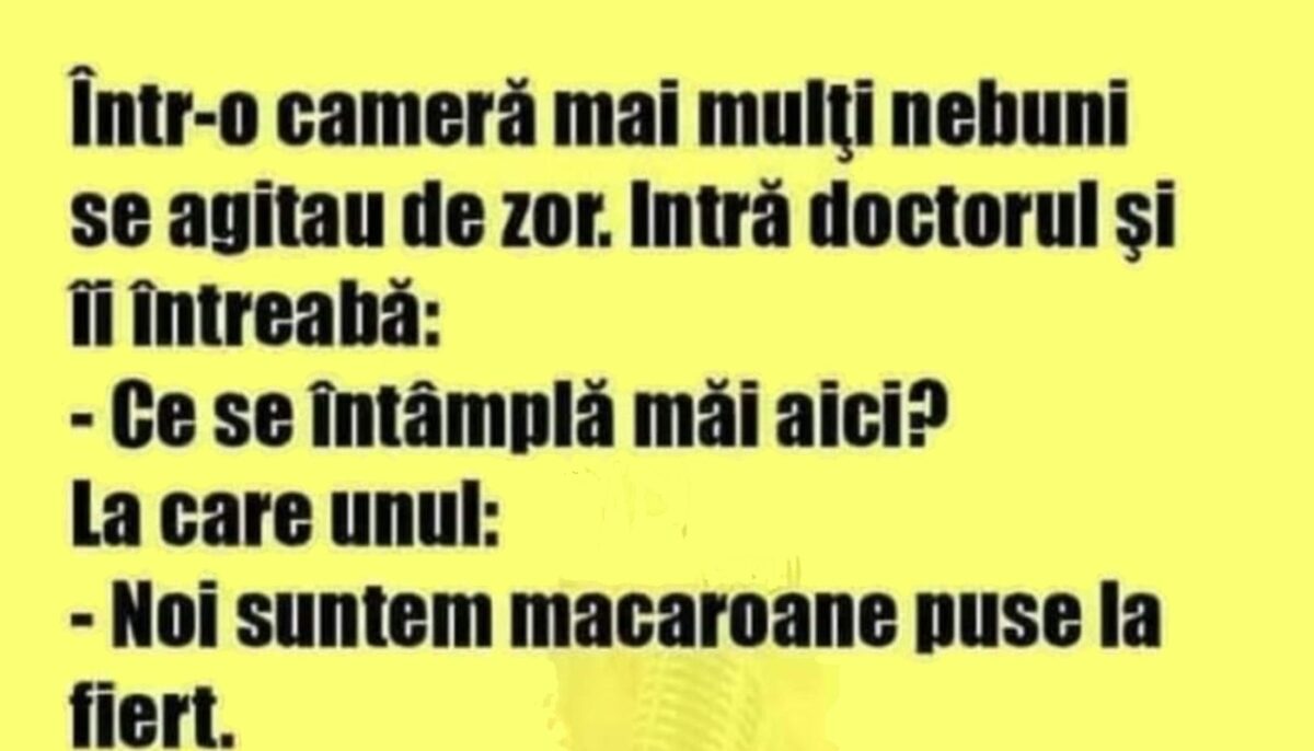 Imagine Stire BANC | Doctorul și „macaroanele” | 2review.ro