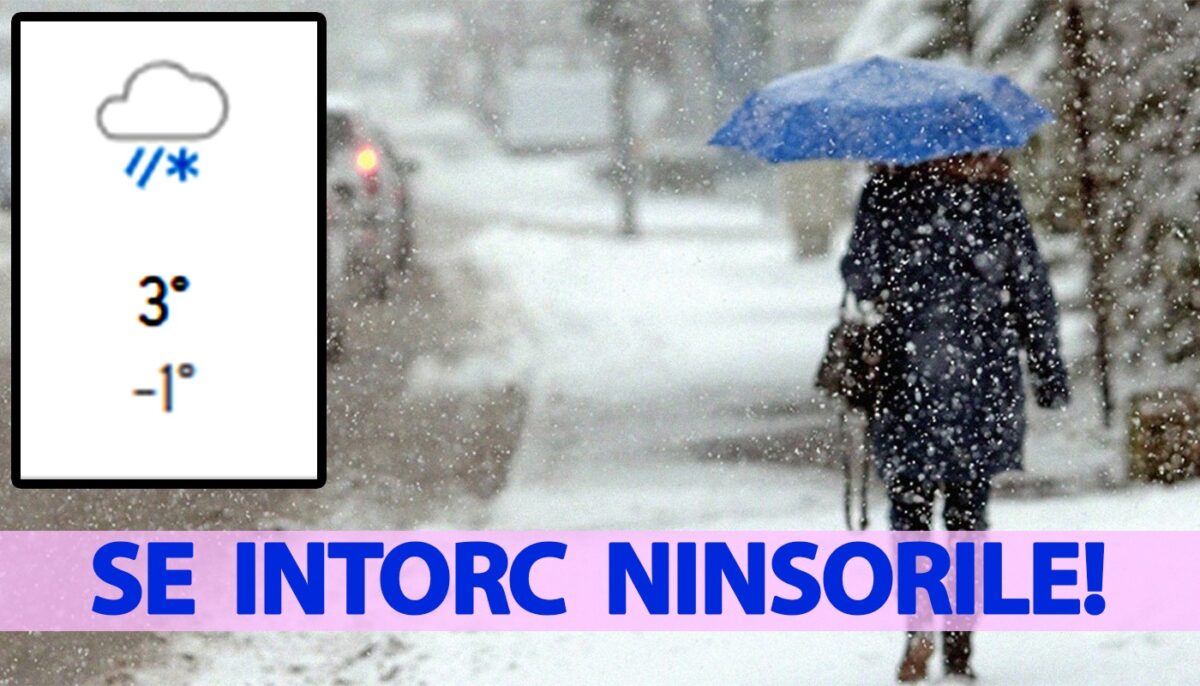 Prognoza Accuweather actualizată | Pe ce dată exactă se întorc ninsorile în România