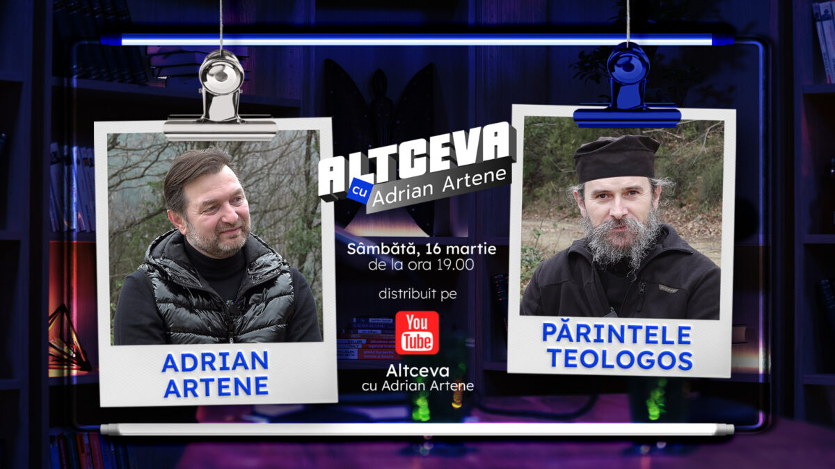 Imagine Stire Părintele Teologos, de pe Muntele Athos, la Altceva cu Adrian Artene. Taina Postului: „Retrage-ți mintea din simțuri!” | 2review.ro