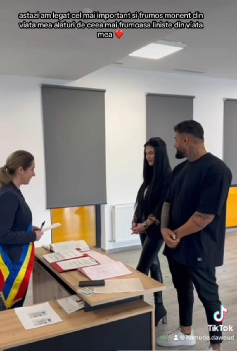 Hamude și Mădălina au spus Da în fața ofițerului de stare civilă