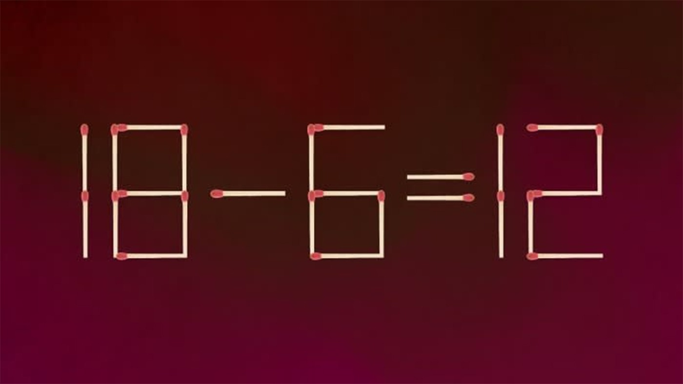 Test IQ cu chibrituri | Corectați 10+6=12, mutând un singur băț!