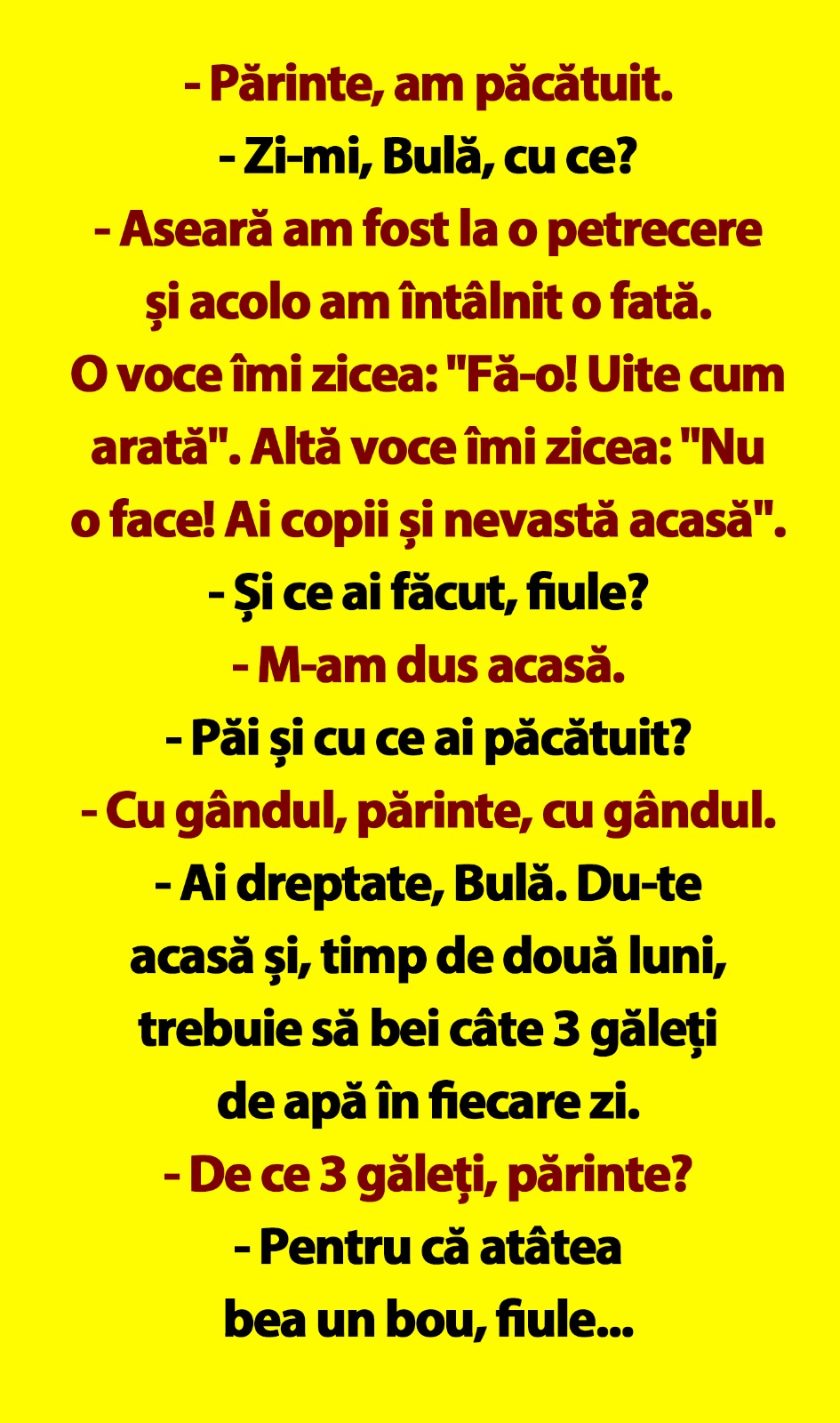 BANC | Spovedania lui Bulă