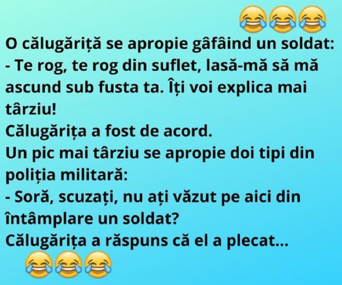 Imagine Stire Bancul de duminică seara | „O călugăriţă de apropie gâfâind de un soldat” | 2review.ro