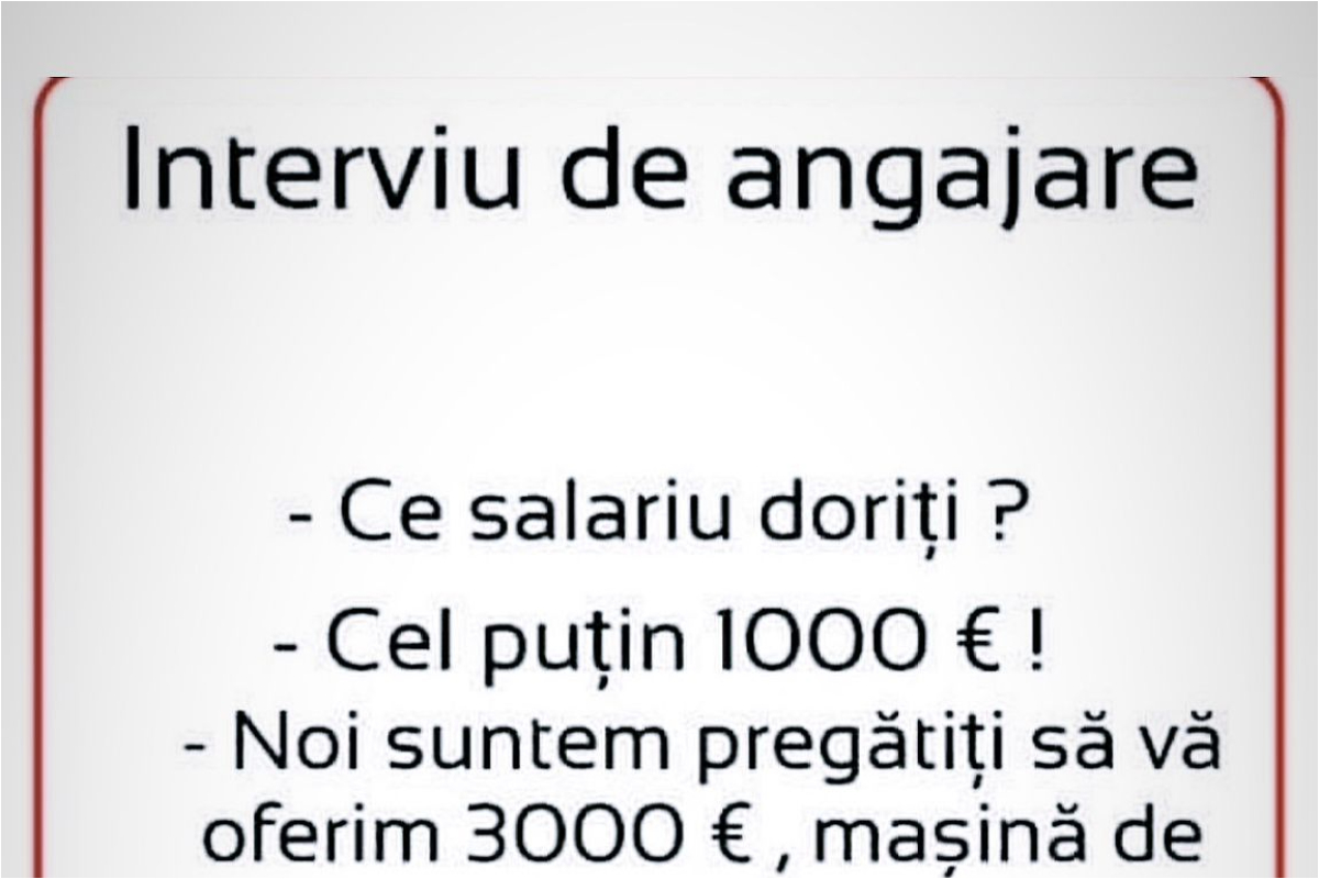 Imagine Stire BANC | Interviu de angajare: „Ce salariu doriți?” | 2review.ro