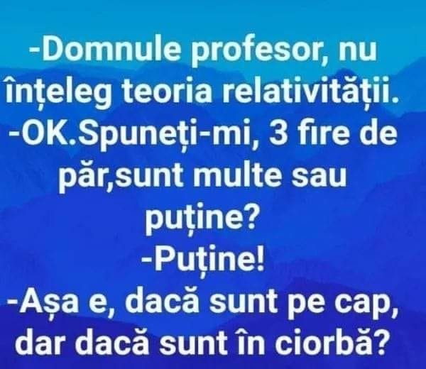 banc teoria relativitatii