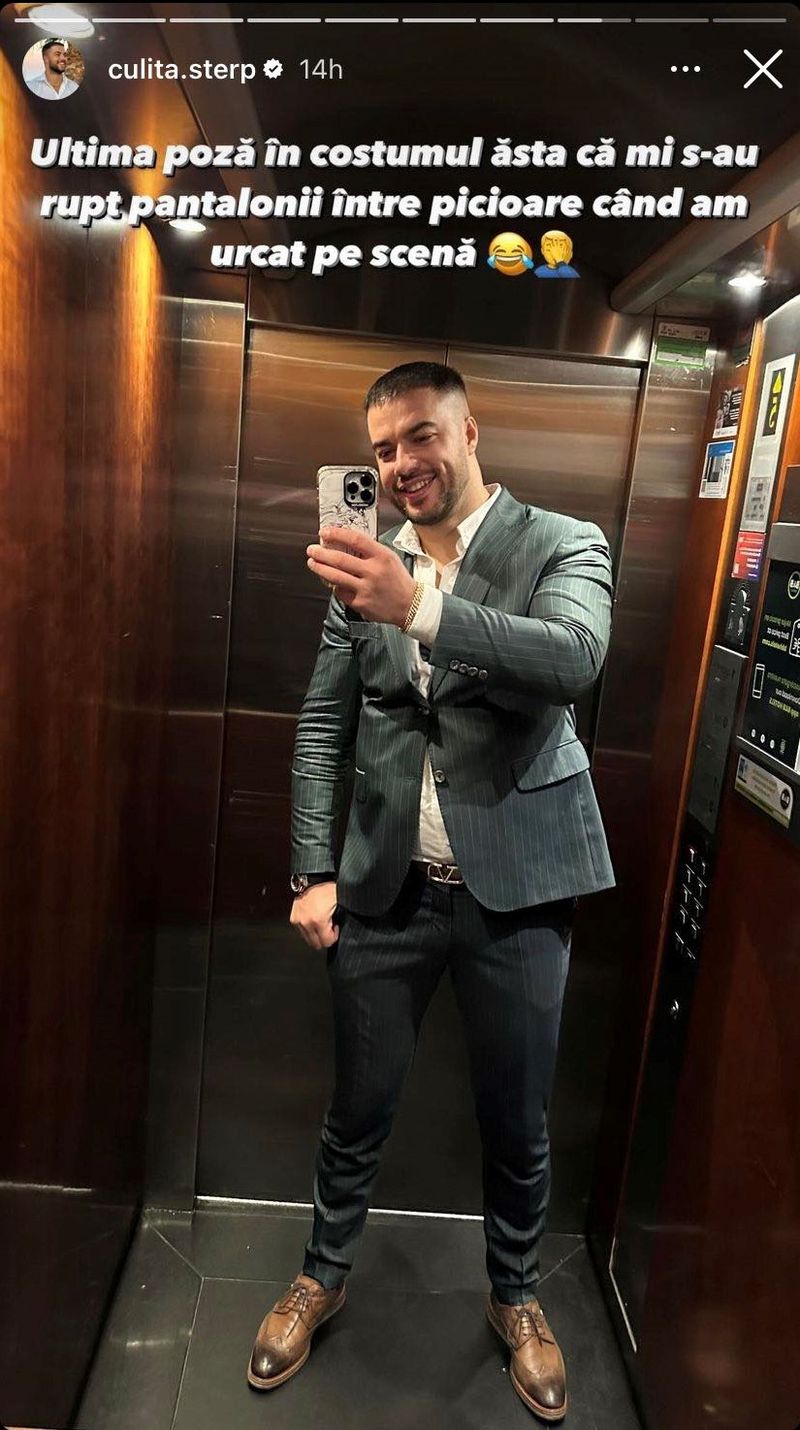 Ce a pățit Culiță Sterp în timpul unui eveniment / Foto: Instagram
