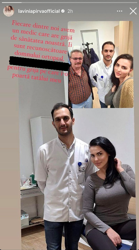 lavinia pîrva cu tatăl la doctor