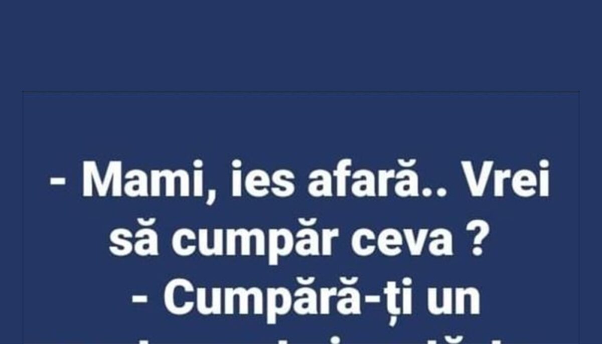Imagine Stire BANC | „Mami, ies afară. Vrei să cumpăr ceva?” | 2review.ro