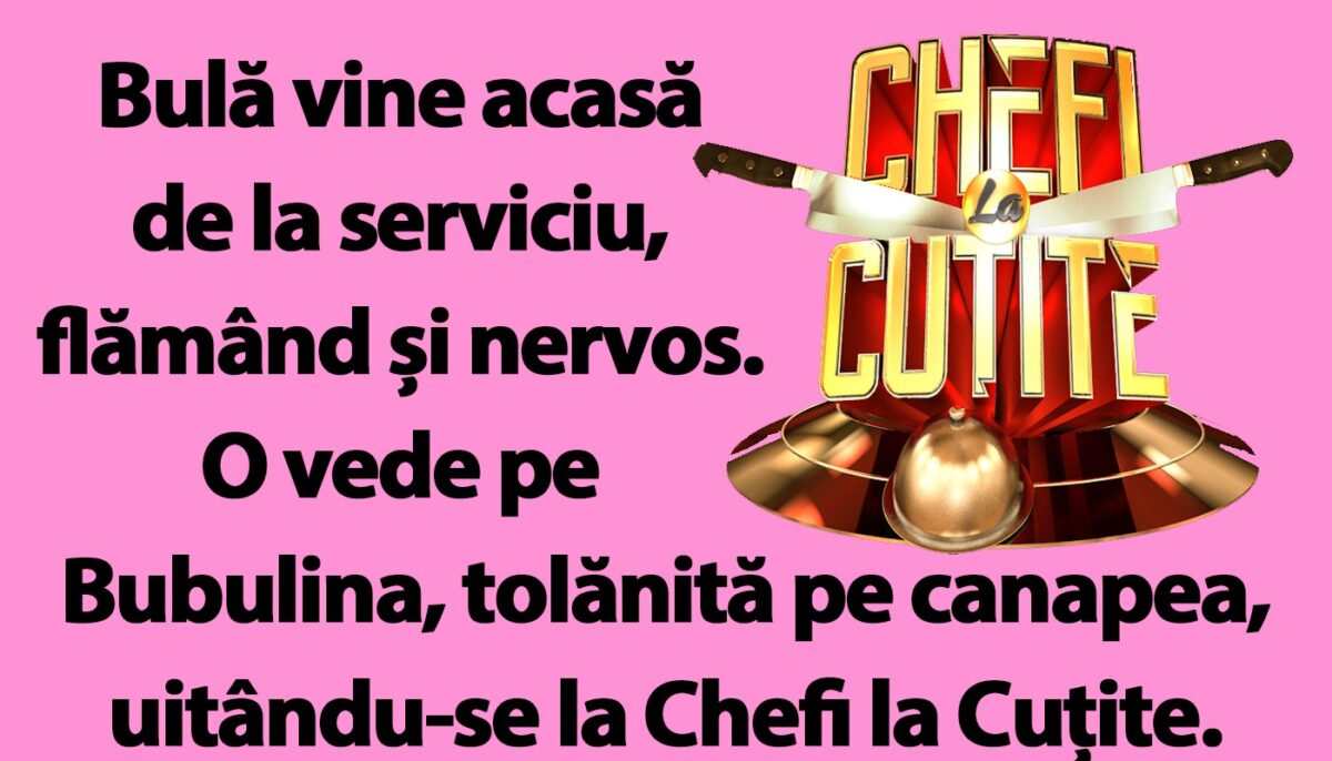 Imagine Stire BANC | Bulă, Bubulina și emisiunea Chefi la Cuțite | 2review.ro