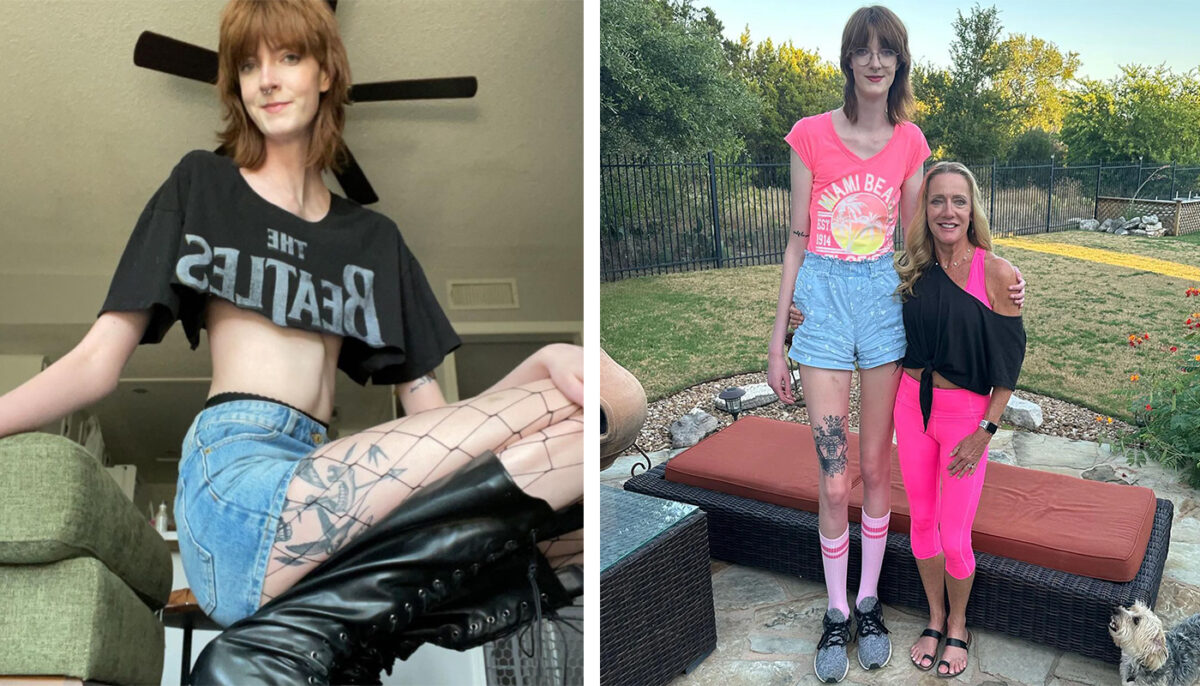 Imagine Stire De unde își cumpără haine femeia cu cele mai lungi picioare din lume. Are 2.08 metri înălțime! | 2review.ro