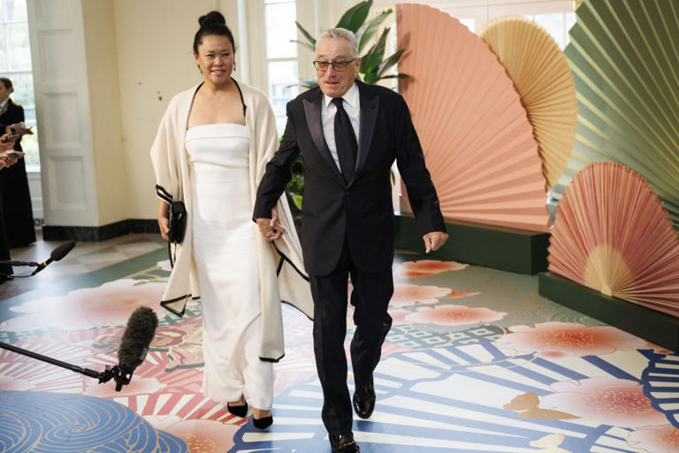 Robert De niro și iubita sa la evenimentul de la Casa Albă. Sursa: Instagram