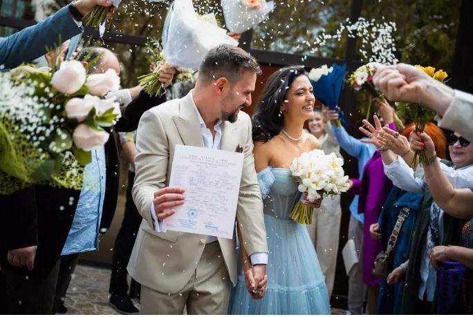 Vlad Gherman și Oana Moșneagu s-au căsătorit în weekend