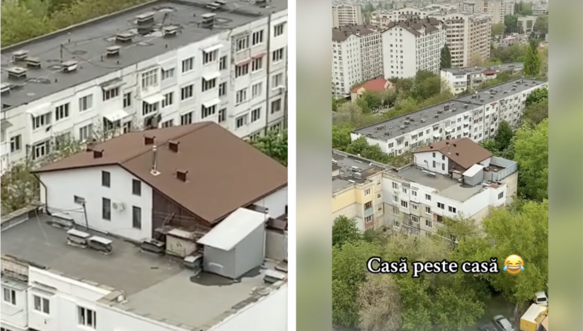 Asta e ultima! Cum arată vila cu mansardă, construită pe acoperişul unui bloc