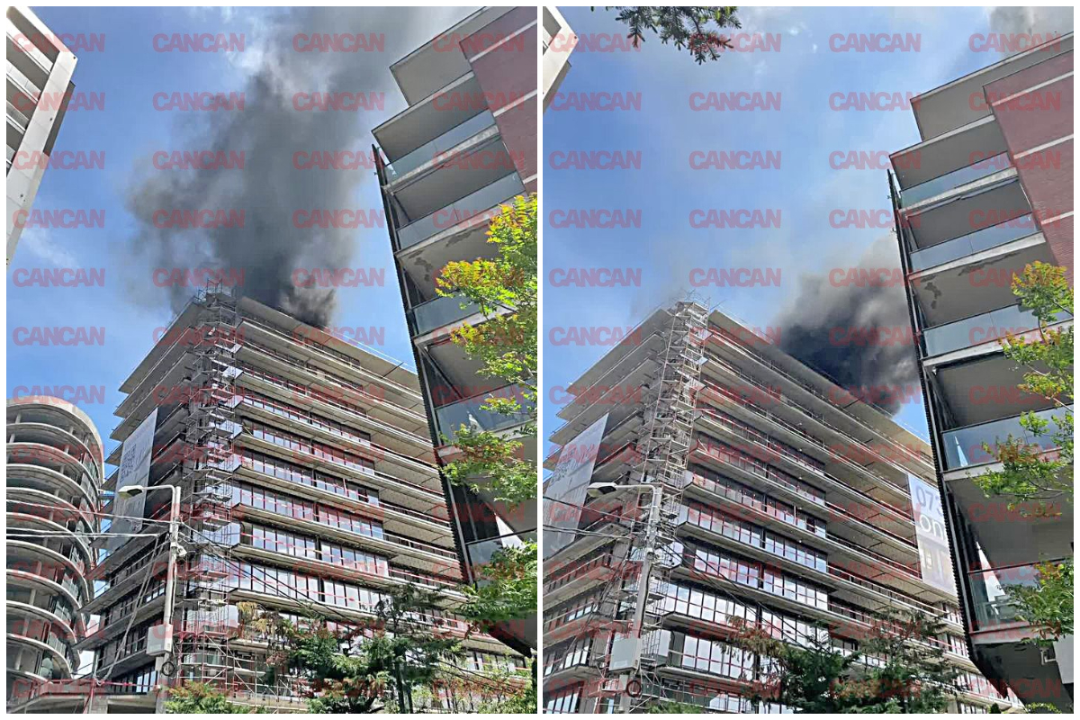 Incendiu de proporții în cadrul unui complex rezidențial din Capitală! Lidia Buble a privit totul înmărmurită: „E ceva rău”