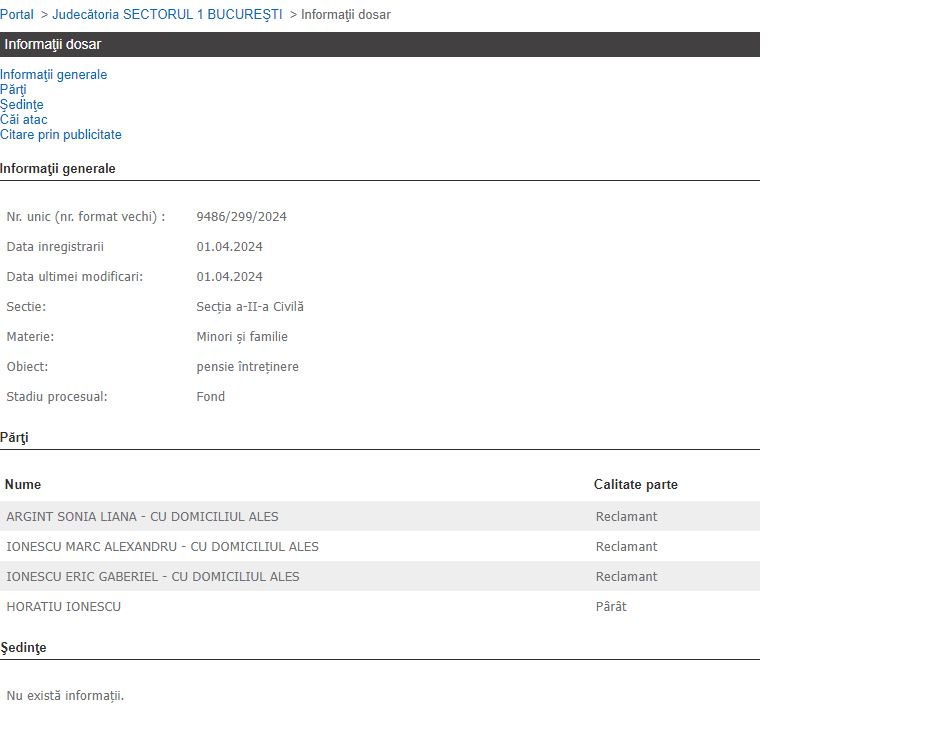 Sonia Argint și-a acționat soțul în instanță