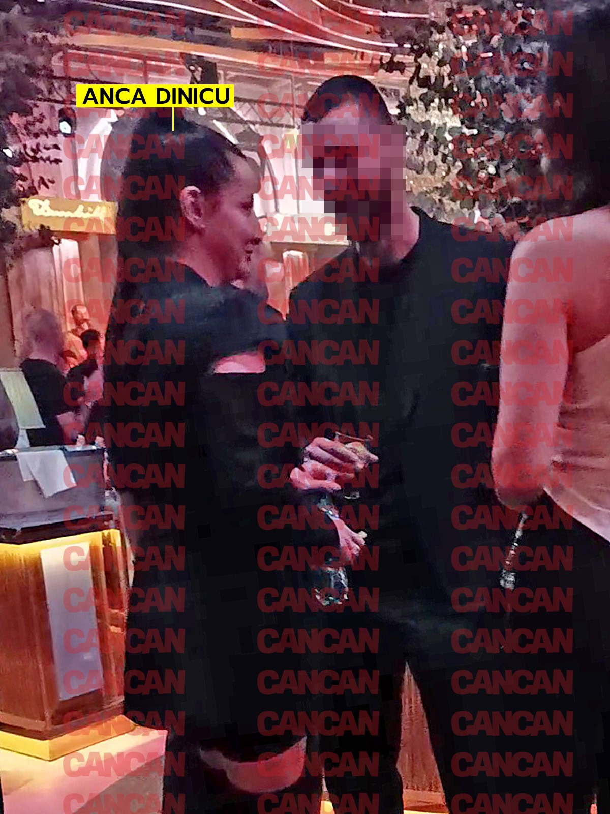 Anca Dinicu este o iubită grijulie și i-a turnat partenerului alcool în pahar toată seara