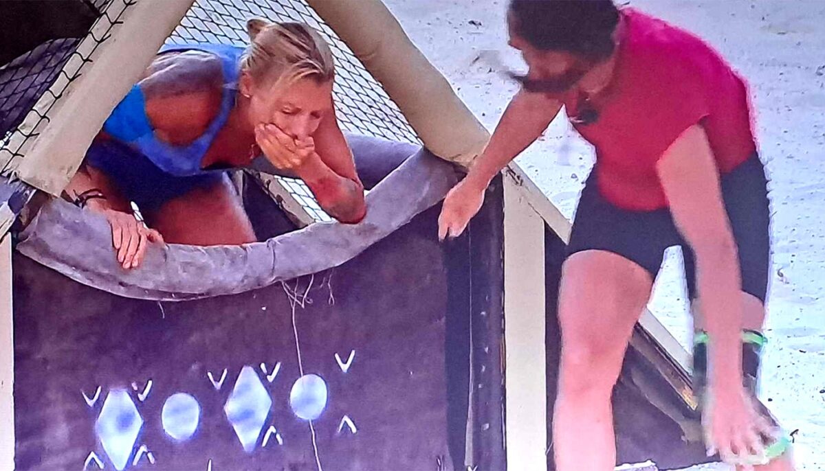 Imagine Stire Lola Crudu, lovită cu piciorul în gură de Ana Pal, la Survivor All Stars. Decizia luată de Domnul Dan după incident | 2review.ro