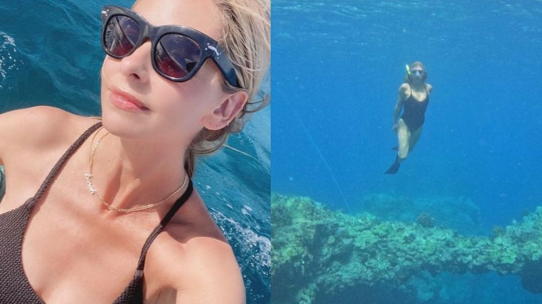 Sarah Michelle în vacanța exotică. Sursa: Instagram