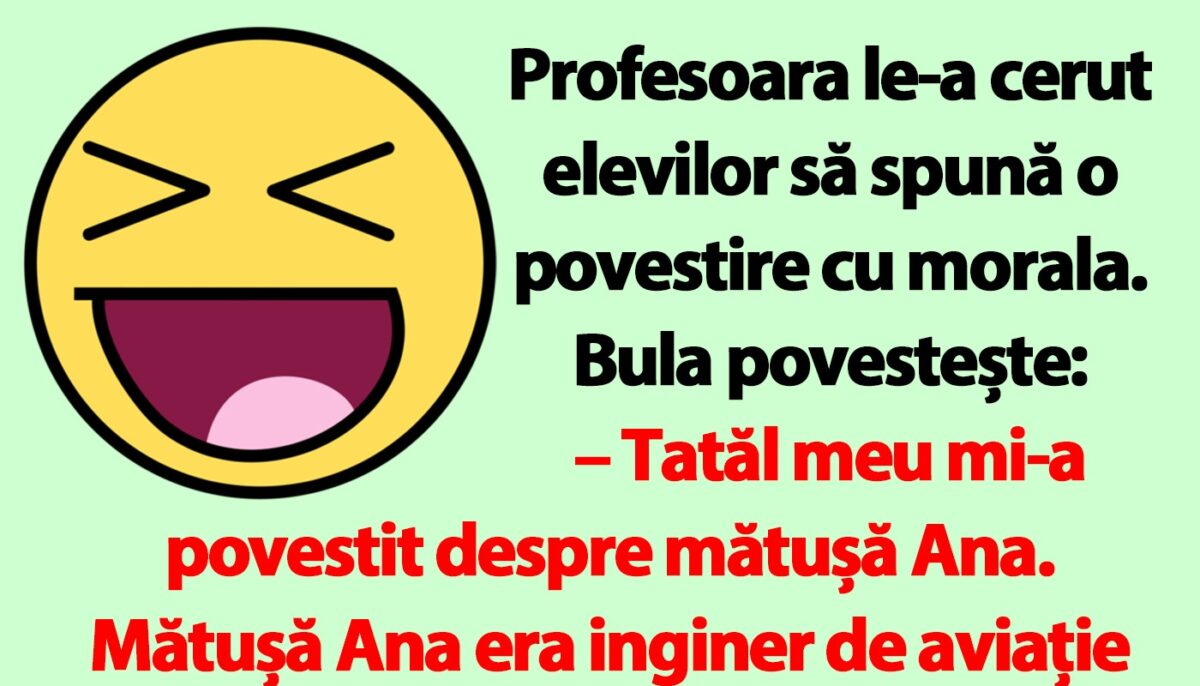 Imagine Stire BANC | Bulă și mătușa Ana | 2review.ro