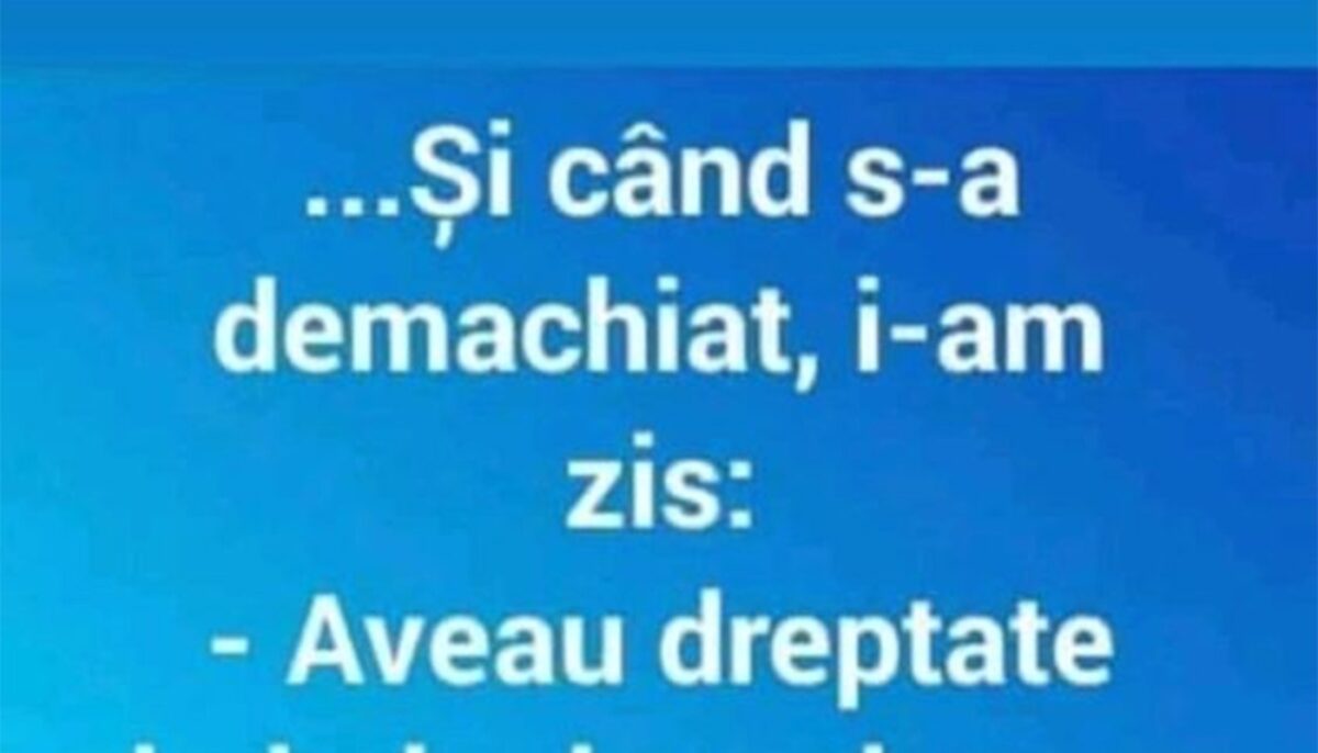 Imagine Stire Bancul de weekend | Când s-a demachiat… | 2review.ro
