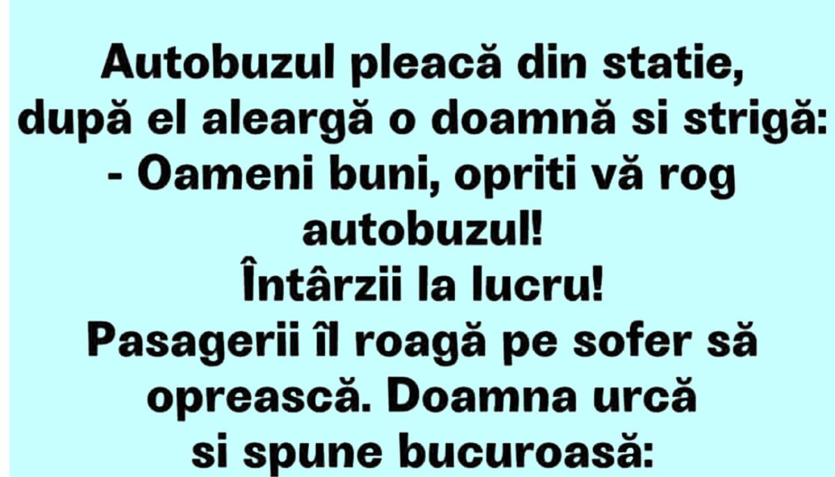 Imagine Stire BANCUL ZILEI | „Oameni buni, opriți autobuzul!” | 2review.ro