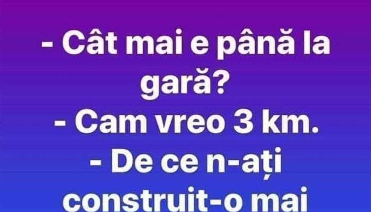 Imagine Stire BANCUL ZILEI | „Cât mai e până la gară?” | 2review.ro