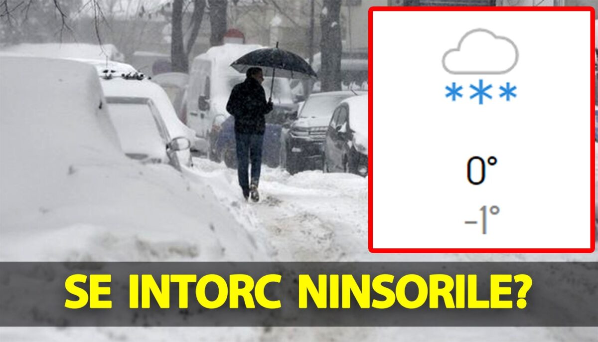 Meteorologii Accuweather au modificat prognoza. Se întorc ninsorile în România?!