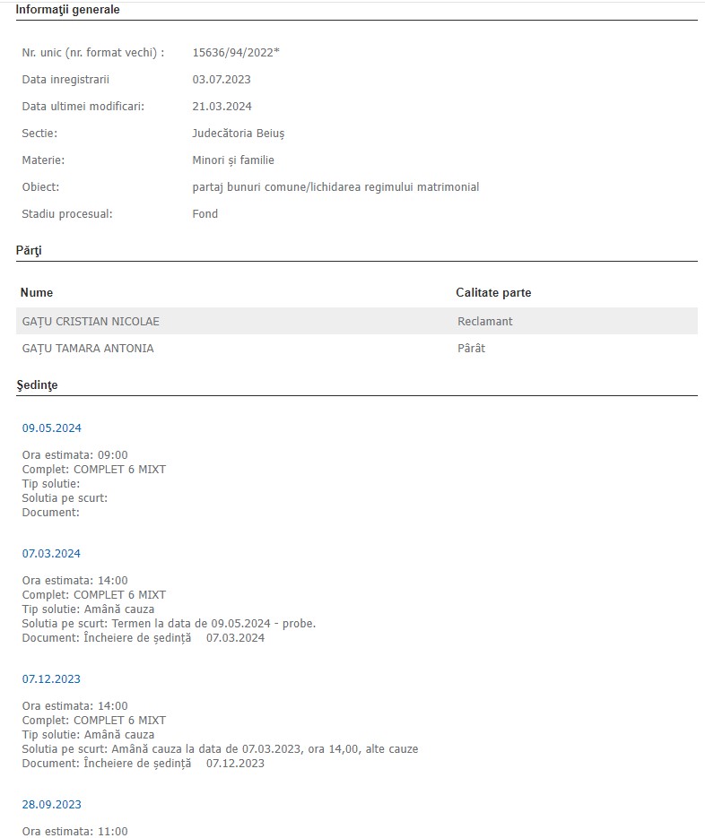 Handbalistul Cristian Gațu divorțează după 50 de ani de căsnicie