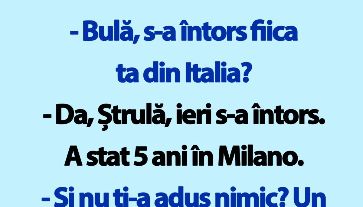 Imagine Stire BANC | Fiica lui Bulă revine în România după 5 ani în Milano | 2review.ro