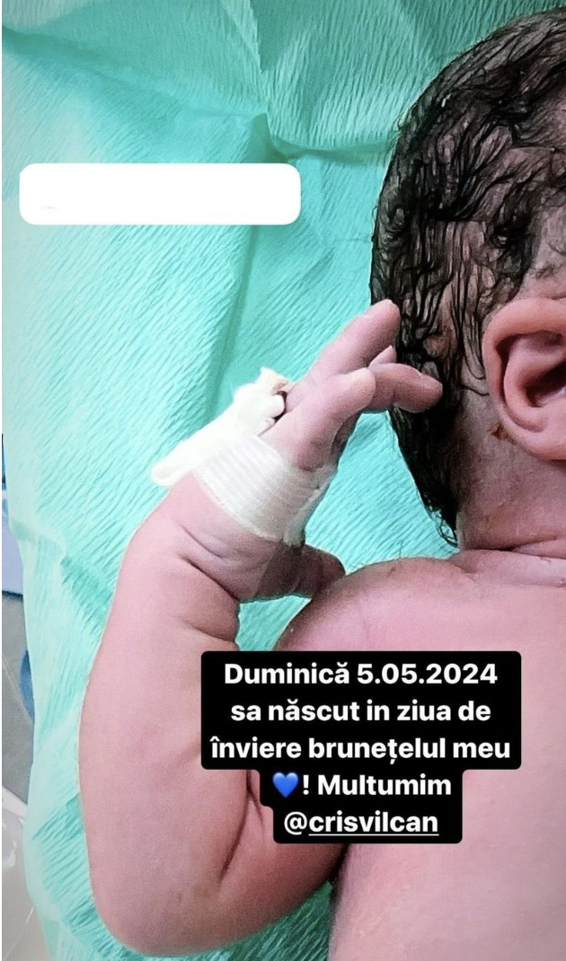 Daniela Crudu a născut un băiețel/foto: captură Instagram