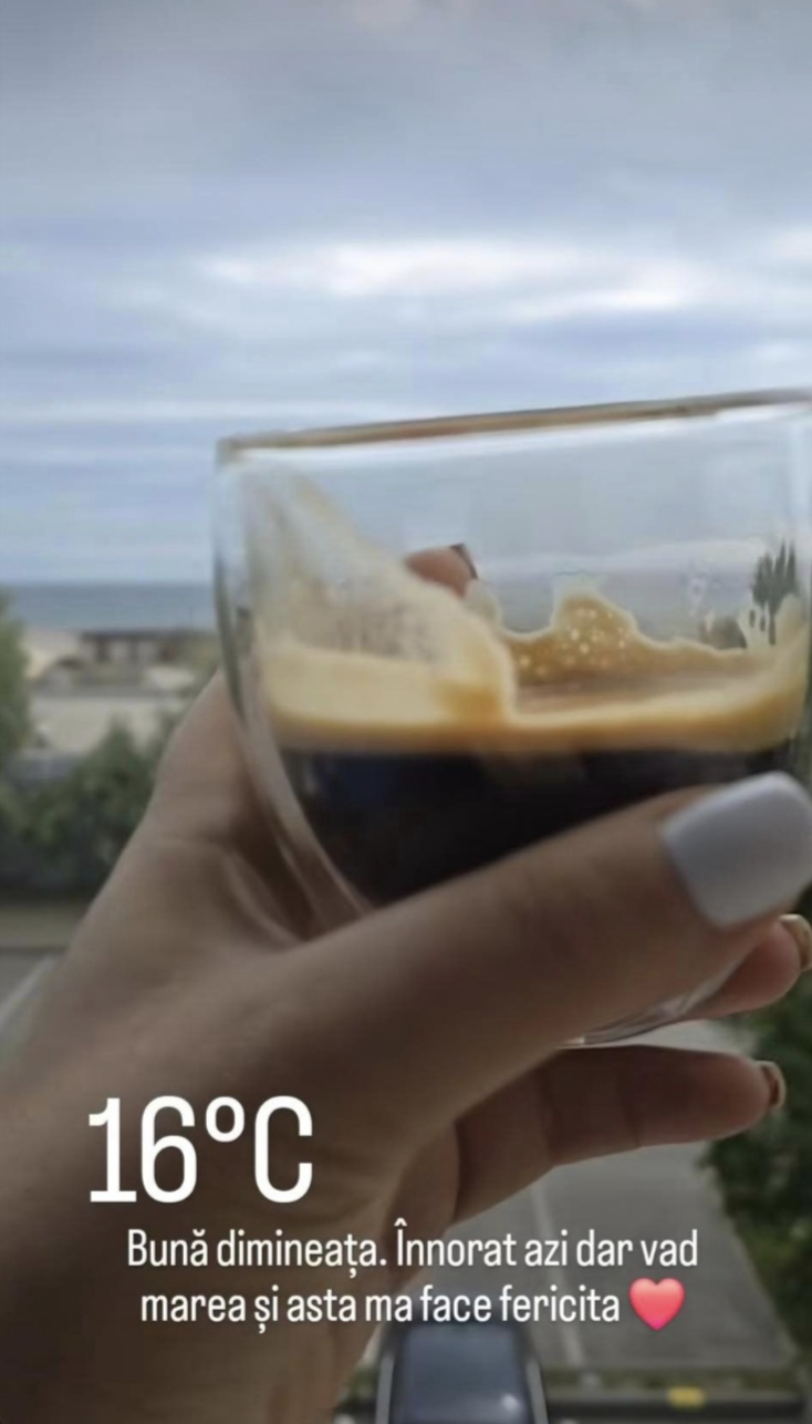 Postarea făcută de Oana Roman în mediul online/foto: Instagram