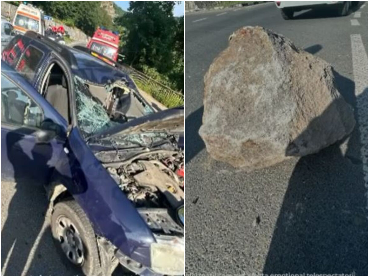 Imagine Stire Mașina în care se afla politicianul George Botizan a fost strivită de un bolovan. S-a intervenit în regim de urgență, bărbatul a fost găsit inconștient | 2review.ro