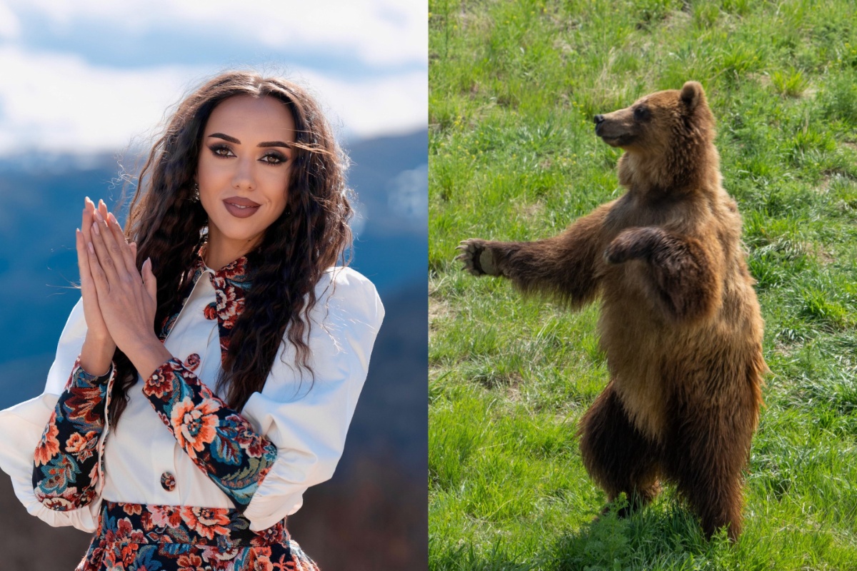 Jessie Baneș a dat nas în nas cu ursul în timpul filmărilor pentru noul ei videoclip. „Am avut parte de șocul vieții noastre”